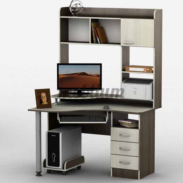 Тиса -22 -53. Стол компьютерный с надстройкой