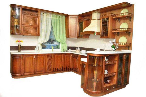 кухня meblium 38-72. Фасад дерево - от 18000 грн. за 1 м.п.