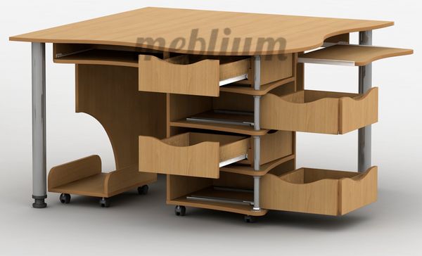 Тиса-4 -53. Стол компьютерный с надстройкой