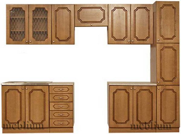 кухня meblium 46-72. Фасад МДФ пленка- от 4000 грн. за 1 м.п.