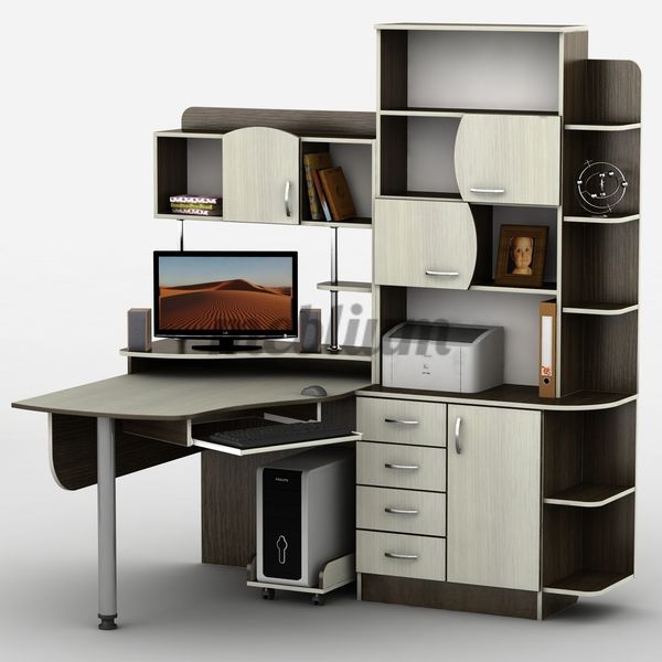 Тиса-8 -53. Стол компьютерный с надстройкой