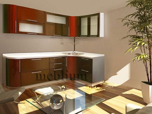 кухня meblium 34-72. Фасад пластик - от 5500 грн. за 1 м.п.