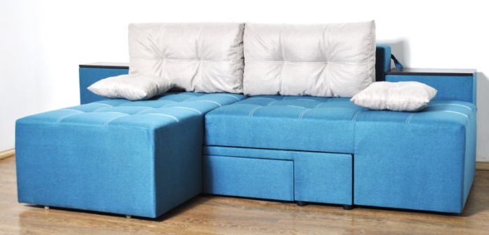 Диван трансформер Комбо 4 универсал (ниша в боковых тумбах + один ящик) - 89