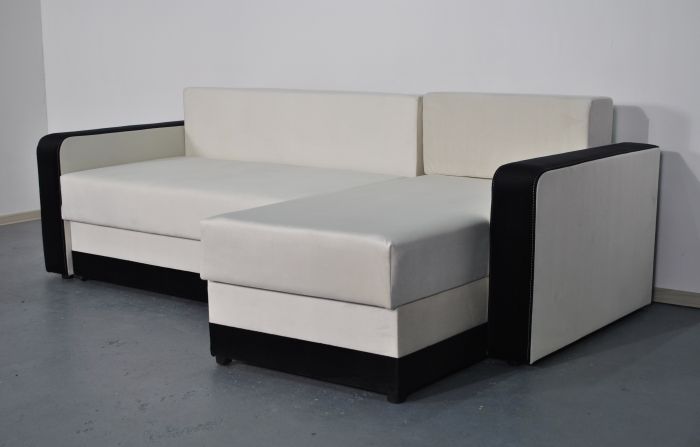 Угловой диван Акорд, мягкие подлокотники, антикоготь, износостойкая оббивка - 89