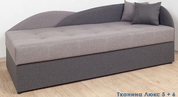 Односпальная кровать Малибу 800 на 1900, ткань рогожка - 101