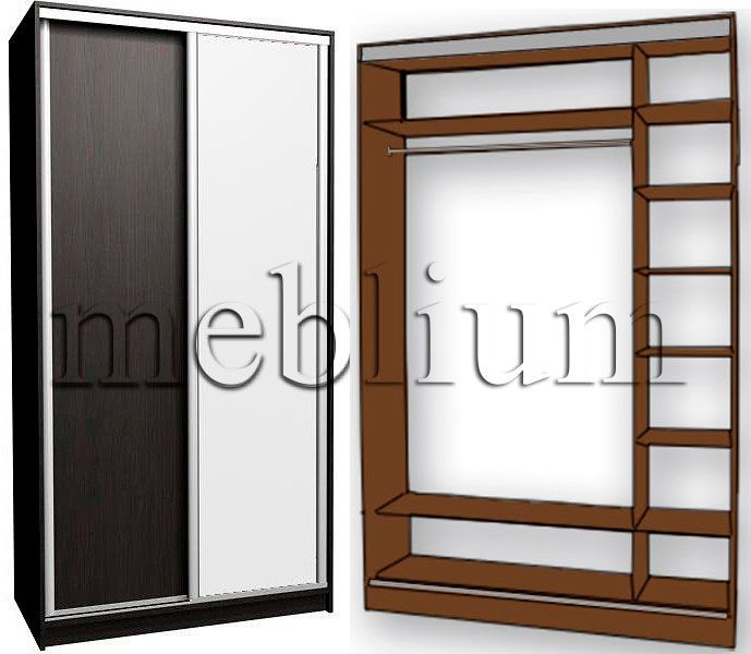 Шкаф-купе Эконом 1100-20