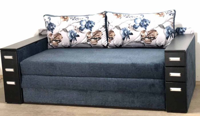 Диван Барбадос 160 (полки + ниша в подлокотниках) - 90