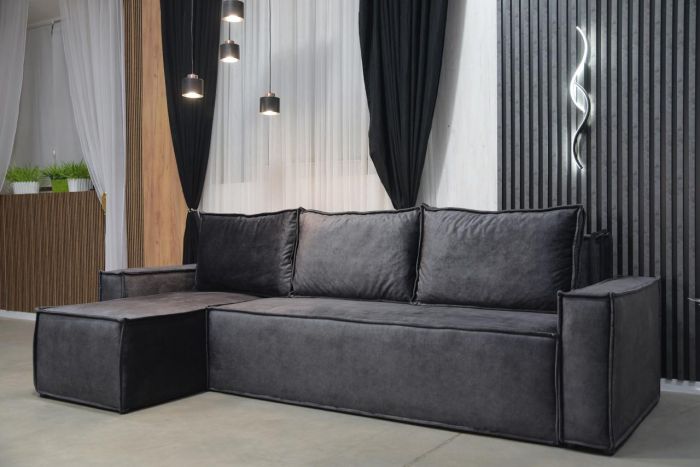 Угловой диван Хилтон Long (ортопедическое спальное место, пружинная система Pocket Spring, Пантограф) - 89