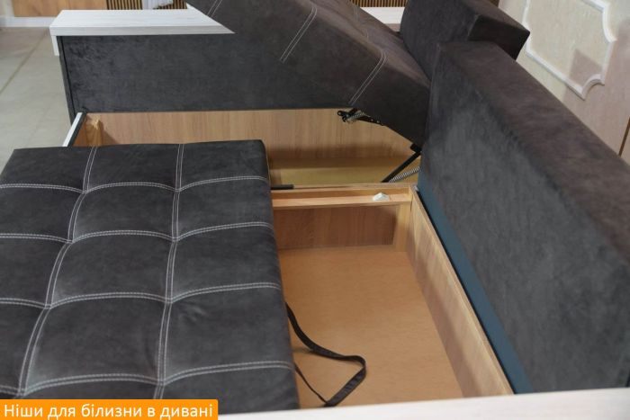 Угловой диван Неаполь 3 (ниша, бар + ниша) Pocket Spring – 89