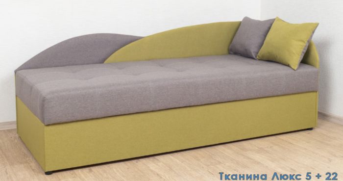 Односпальная кровать Малибу 800 на 1900, ткань рогожка - 101