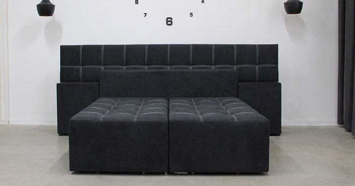 Диван трансформер Компакт 6 универсал (со спинкой, ящики-ниша, ниша в боковых тумбах) Прайм Т 2К — 89