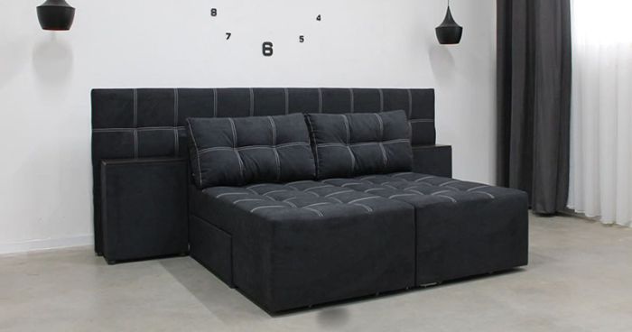 Диван трансформер Компакт 6 универсал (со спинкой, ящики-ниша, ниша в боковых тумбах) Прайм Т 2К — 89