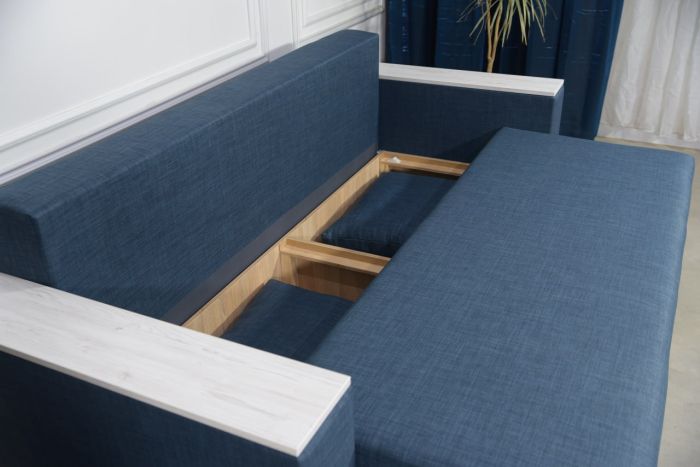 Диван Патрик с нишами в подлокотниках (ортопедическое спальное место, пружинная система Pocket Spring) - 89 part 1