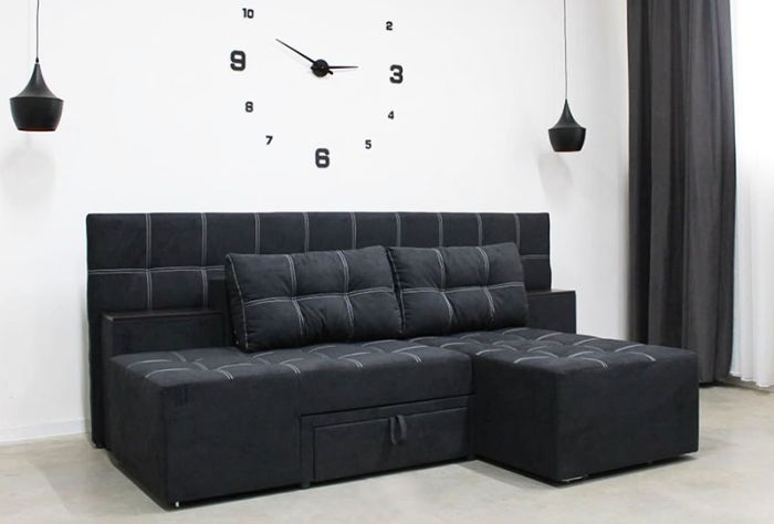 Диван трансформер Компакт 6 универсал (со спинкой, ящики-ниша, ниша в боковых тумбах) Прайм Т 2К — 89