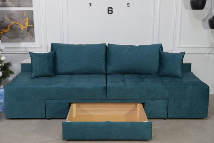 Диван трансформер Комбо 4 универсал (ниша в боковых тумбах + один ящик) - 89