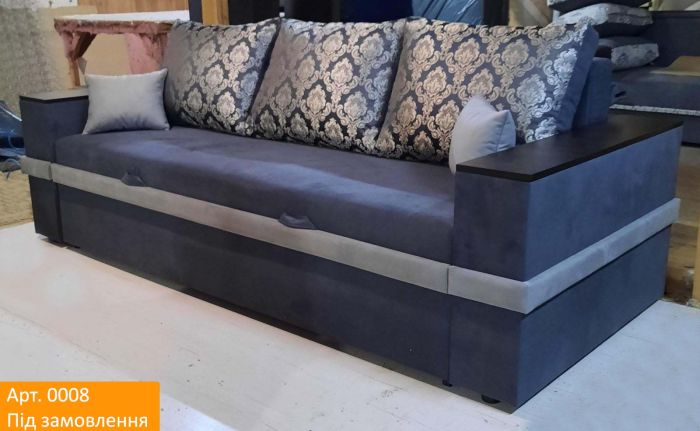 Диван Ланна New (ниша в подлокотниках), антикоготь, износостойкая оббивка - 107