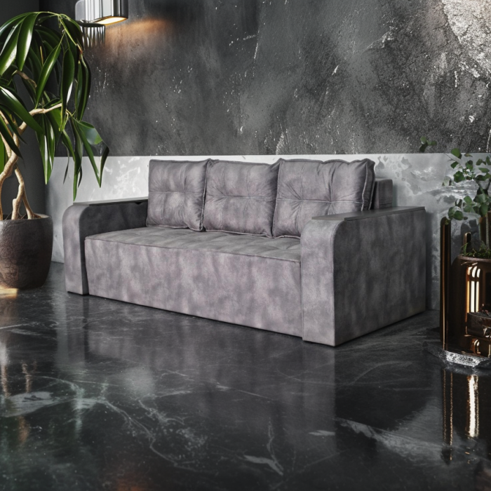 Диван Бухарест (ниша в подлокотниках, большое спальное место) - 90