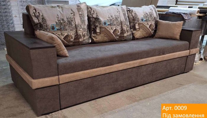 Диван Ланна New (ниша в подлокотниках), антикоготь, износостойкая оббивка - 107