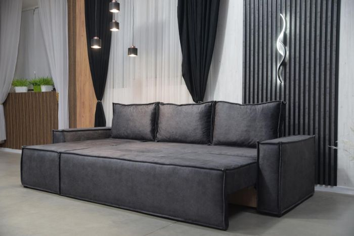 Угловой диван Хилтон Long (ортопедическое спальное место, пружинная система Pocket Spring, Пантограф) - 89