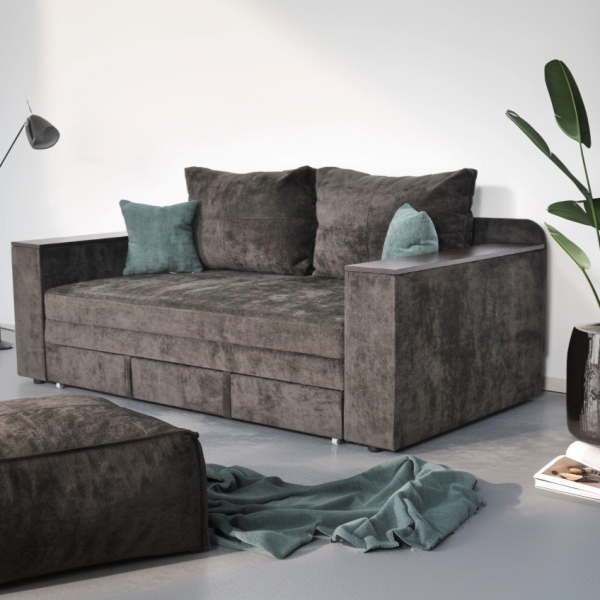 Диван Прага 160 Lux (спальное место 160 на 200 см) износостойкая оббивка - 111