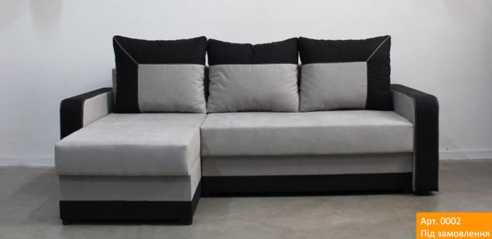 Угловой диван Акорд, мягкие подлокотники, антикоготь, износостойкая оббивка - 89