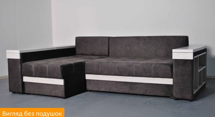 Угловой диван Неаполь 3 (бар, ниша + полки) Pocket Spring – 89 