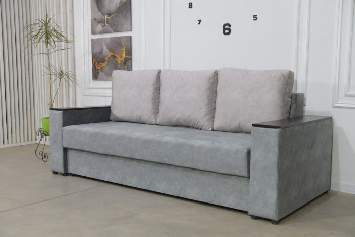 Диван Патрик с нишами в подлокотниках (ортопедическое спальное место, пружинная система Pocket Spring) - 89 part 1