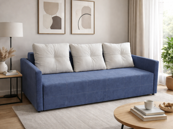 Диван Тони тонкие бока (уникальная беспружинная модель) - 104