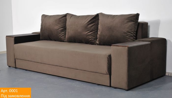 Диван Марко 160 на Pocket Spring (ортопедическое большое спальное место + ниши в подлокотниках) антикоготь, износостойкая обивка - 101 (ЭТА МОДЕЛЬ СНЯТА С ПРОИЗВОДСТВА И ПРОДАЖИ)