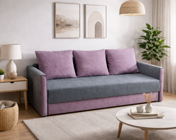 Диван Рилс тонкие бока (уникальная беспружинная модель) - 104