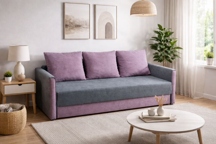 Диван Рилс тонкие бока (уникальная беспружинная модель) - 104