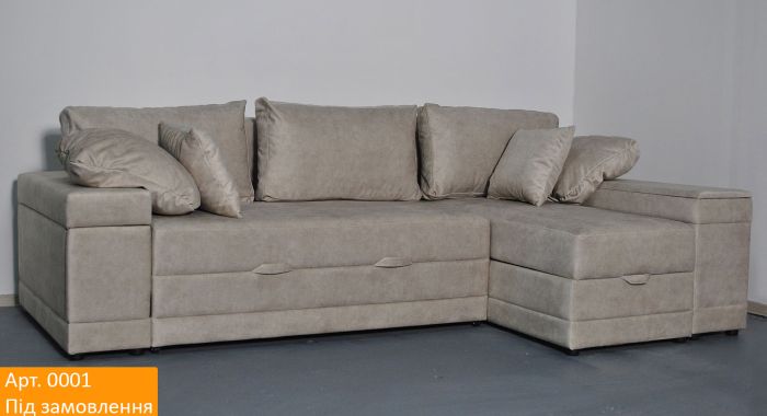 Угловой диван Бомонт (ниша + бар) - 107 