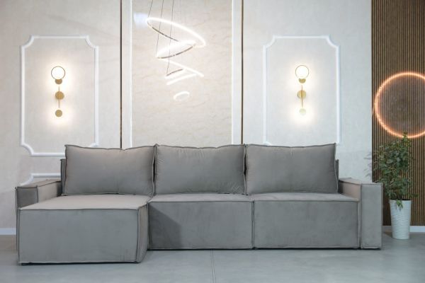 Угловой диван Лондон Лофт Long (ортопедическое спальное место, Pocket Spring, Пантограф) – 89