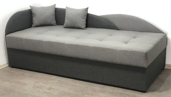 Односпальная кровать Малибу 800 на 1900, ткань рогожка - 101