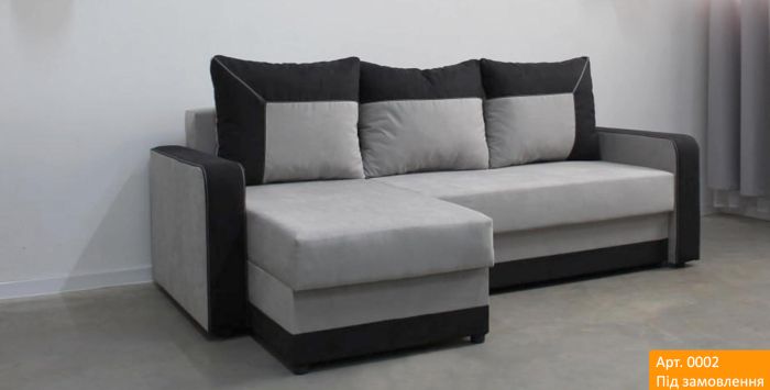 Угловой диван Акорд, мягкие подлокотники, антикоготь, износостойкая оббивка - 89