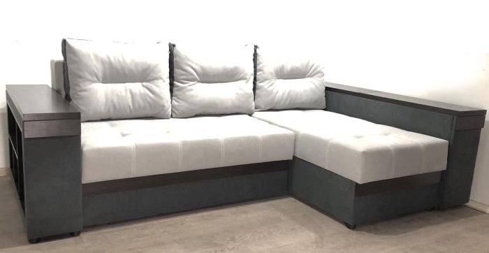 Угловой диван Неаполь (бар, ниша, полки) – 89