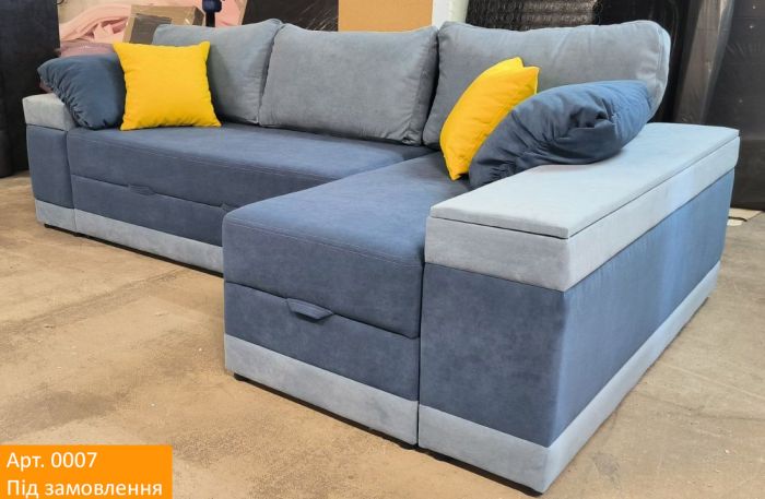 Угловой диван Бомонт (ниша + бар) - 107 