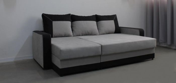 Угловой диван Акорд, мягкие подлокотники, антикоготь, износостойкая оббивка - 89