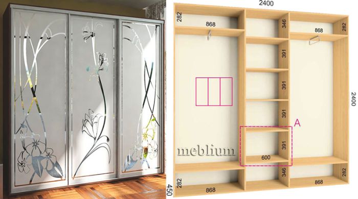 Шкаф-купе Стандарт 2400-65