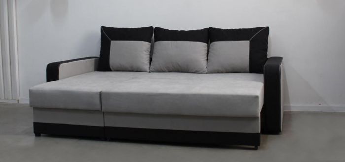 Угловой диван Акорд, мягкие подлокотники, антикоготь, износостойкая оббивка - 89