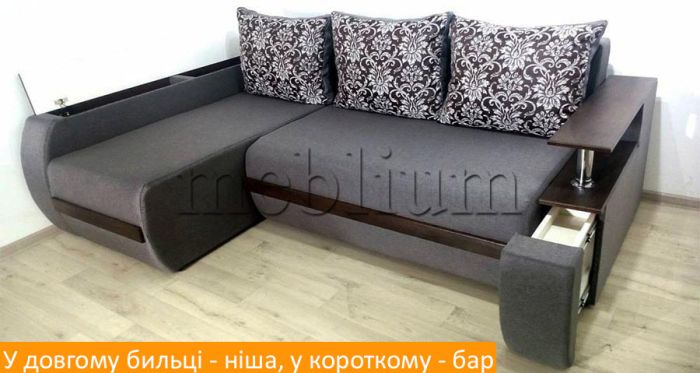 Угловой диван Токай (ниши+бар) -101 part 1 (ЭТА МОДЕЛЬ СНЯТА С ПРОИЗВОДСТВА И ПРОДАЖИ)