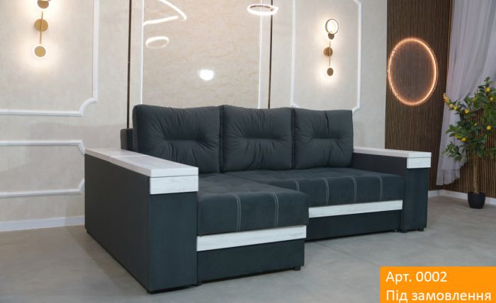 Угловой диван Неаполь 3 (бар, ниша + полки) Pocket Spring – 89 