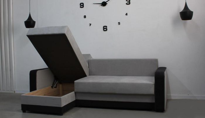 Угловой диван Акорд, мягкие подлокотники, антикоготь, износостойкая оббивка - 89