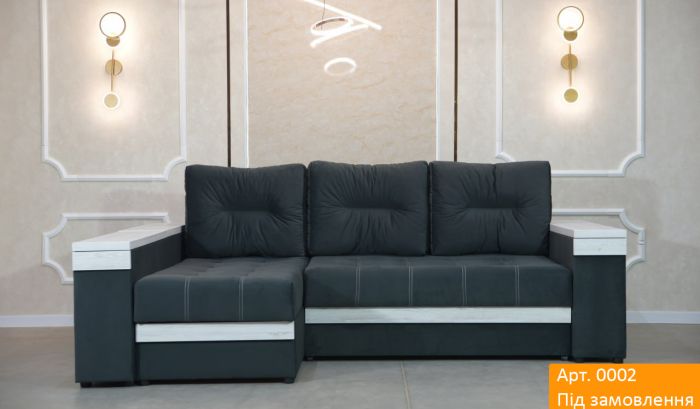 Угловой диван Неаполь 3 (бар, ниша + полки) Pocket Spring – 89 