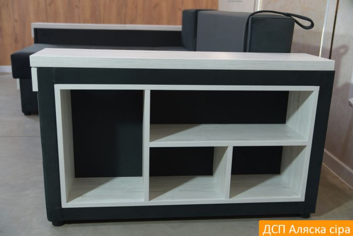 Угловой диван Неаполь 3 (бар, ниша + полки) Pocket Spring – 89 