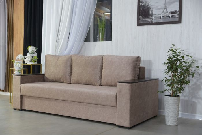 Диван Патрик с нишами в подлокотниках (ортопедическое спальное место, пружинная система Pocket Spring) - 89 part 1