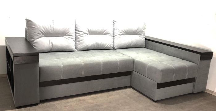 Угловой диван Неаполь (бар, ниша, полки) – 89