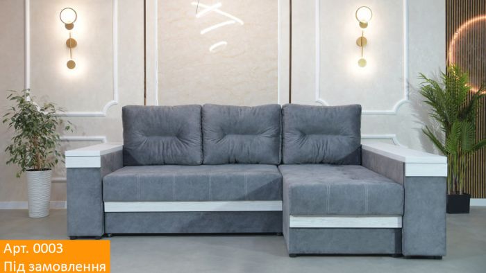 Угловой диван Неаполь 3 (бар, ниша + полки) Pocket Spring – 89 