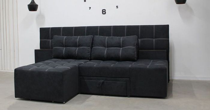 Диван трансформер Компакт 6 универсал (со спинкой, ящики-ниша, ниша в боковых тумбах) Прайм Т 2К — 89