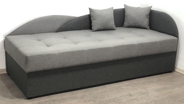 Односпальная кровать Малибу 800 на 1900, ткань рогожка - 101